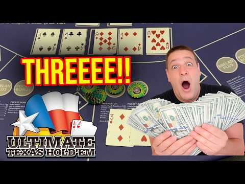 FULL HOUSE VS FULL HOUSE! MASSIVE ULTIMATE TEXAS HOLDEM BETS $400 HANDS #poker #ultimatetexasholdem