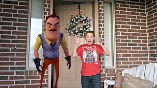 Broke into a House! Hello Neighbor in Real Life!