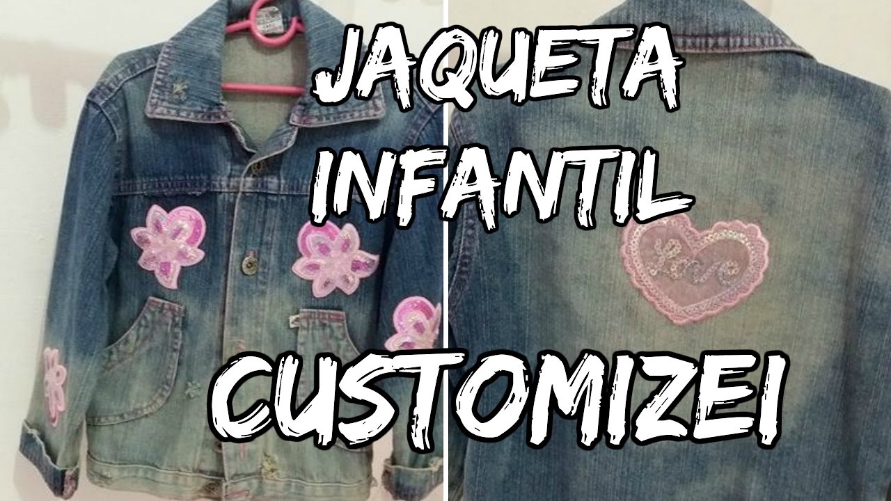 jaqueta jeans infantil customizada
