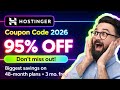 Best Hostinger Coupon 2026🔥 Lowest Price 🔥 MAXIMUM discount (95% OFF)
