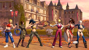 Leona vs King Team Battle - KOF XIV