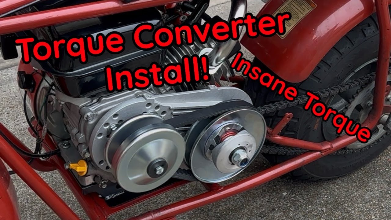 How To Install A Torque Converter On Coleman CT200U, With Upgraded Gas ...