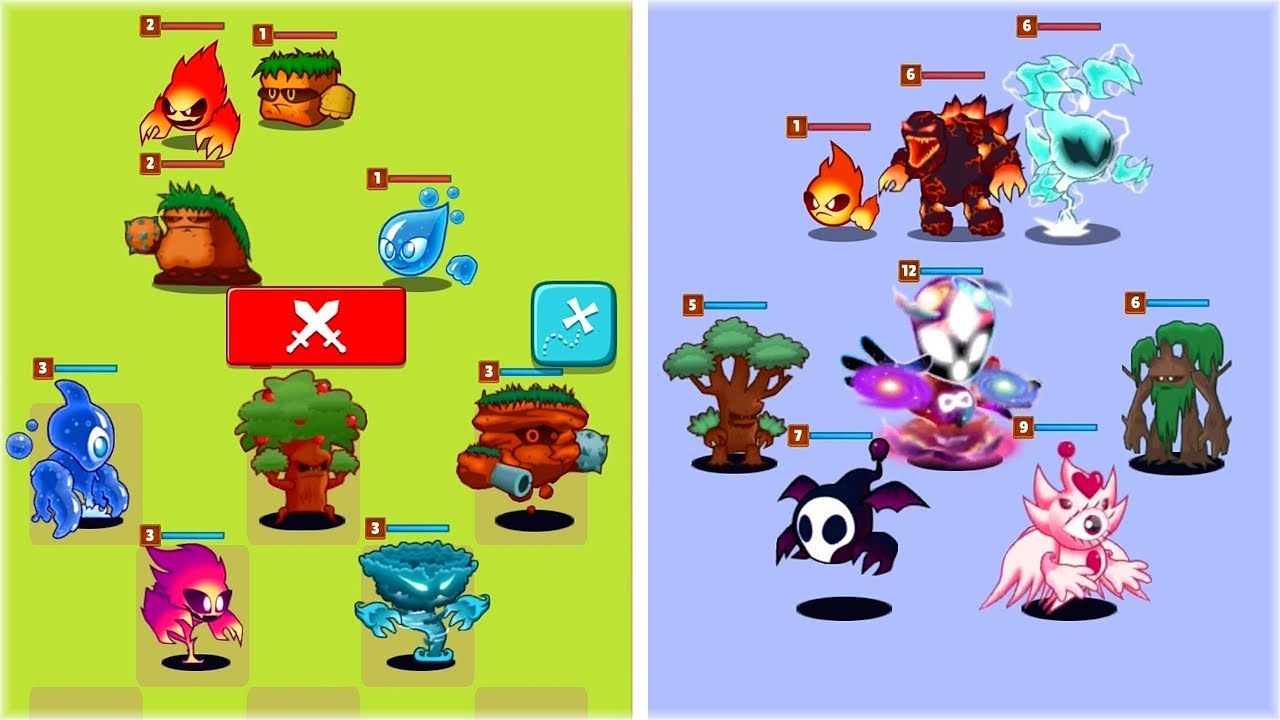 Elemental Monsters Merge - Elements Evolution, Max Level Gameplay
