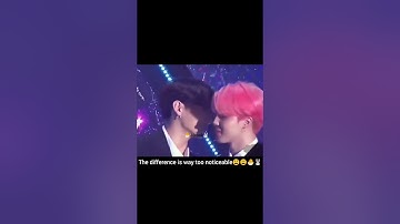 The difference is way too clear🐣🐰 #bts #jungkook #jimin #jikook #kookmin #jikooklovers #jikookbusan