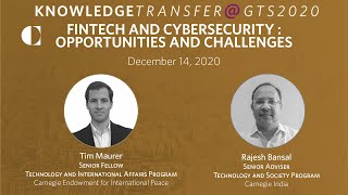 Fintech and Cybersecurity : Opportunities and Challenges