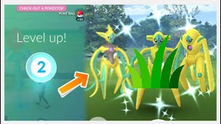 🥳🏅 From level 1 grinding until catch one of shiny Deoxy formed!