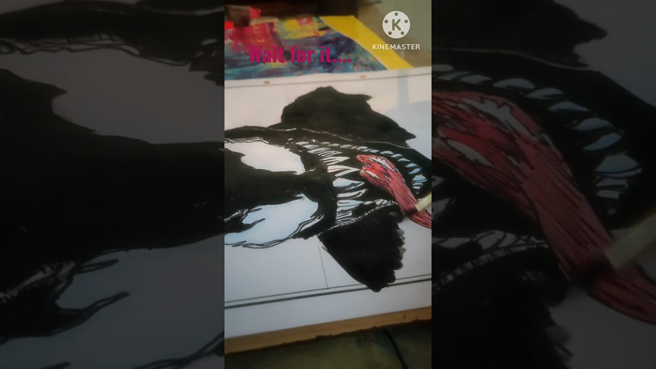 how to draw venom  