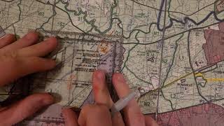 How to find grid azimuth