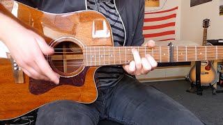 Video thumbnail of "Coldplay - Biutyful (acoustic guitar cover w/ alternate tuning, chords in description)"