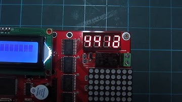 AVR ATmega128 4FND 구동 동영상