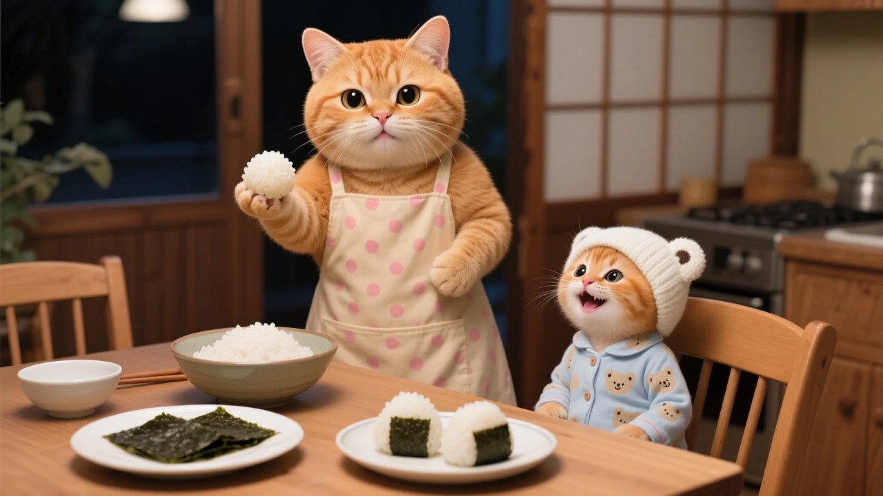 Ginger Kitten is Hungry 😢, Mama Cat Shows Off Her Amazing Cooking Skills 💕