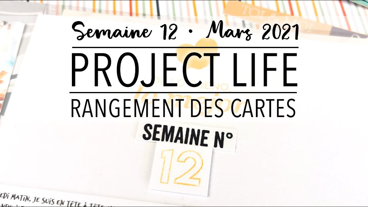 [Scrapbooking] - Project Life 23x30 - Semaine 12 - Comment ranger ses cartes PL ?