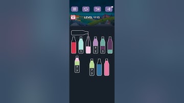 water sort puzzle -sort color puzzle game level 1115