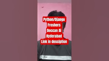 Python Developer Fresher Openings in Hyderabad #Deccan AI Recruitment
