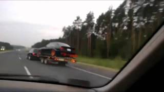 Car Trailer Fail - Car Accident in Poland.
