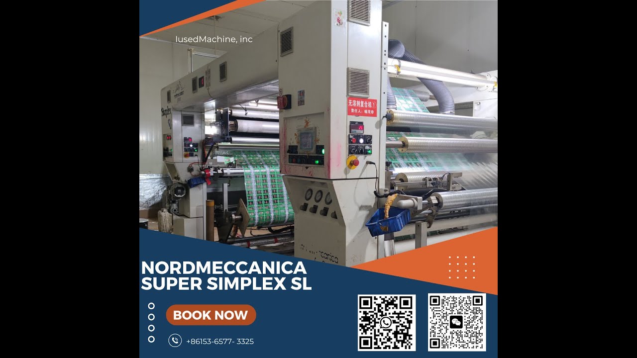 used solventless lamination machines test (width 1300MM) - YouTube
