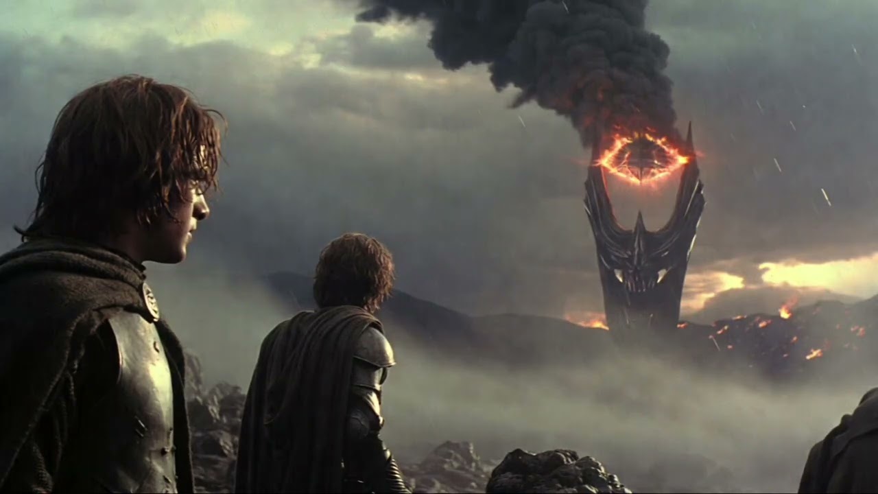 Journey to the Eye of Sauron 🌧️ | Dark Fantasy Rain & Epic Ambient Soundscape (6 Hours)