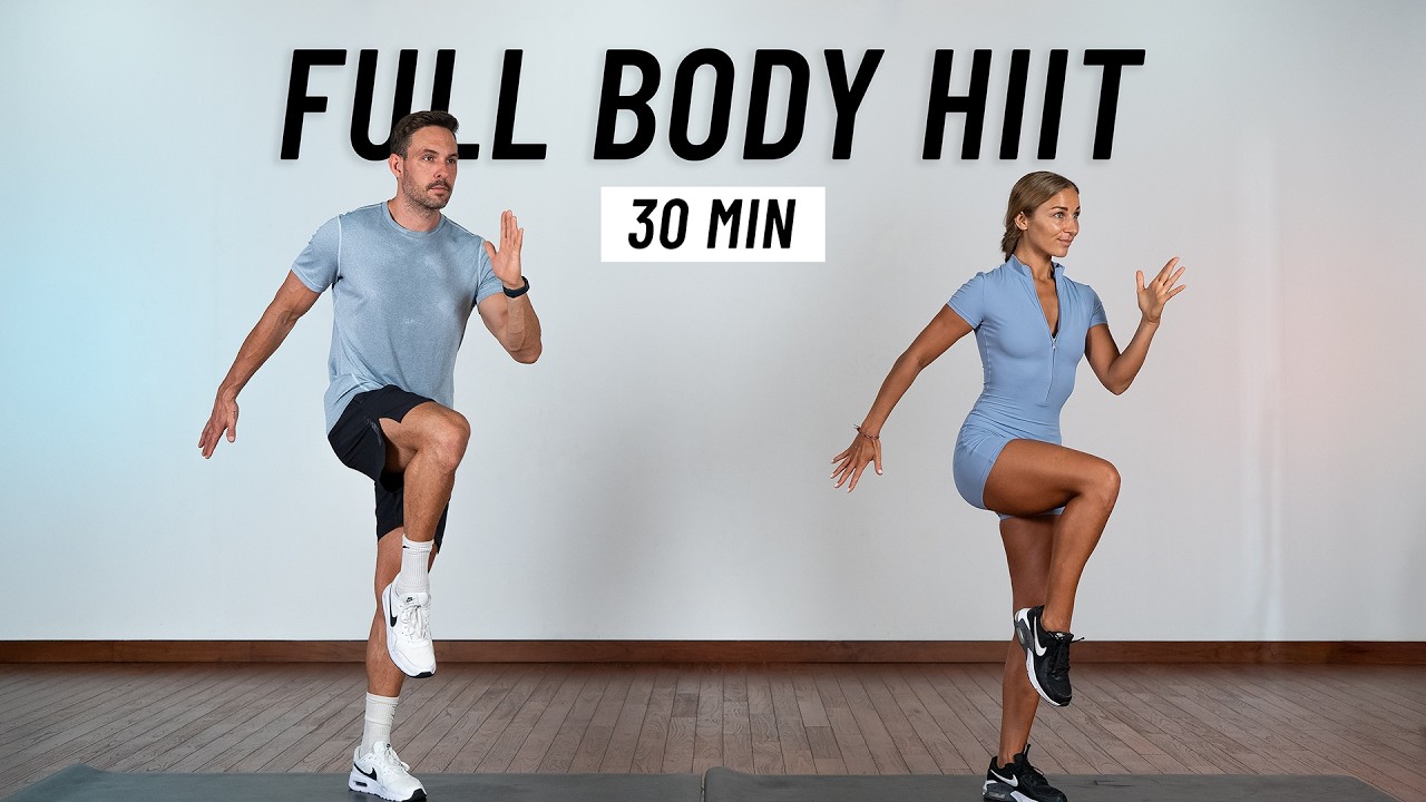 30 Min Full Body Workout - Cardio & Strength - No Jumping, No Equipment ...