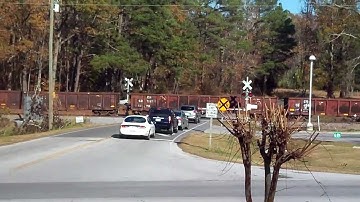 NS C40-9W and ES40DC running on the new track that just got laid