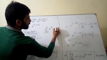 Derivate of exponential function in urdu/hindi