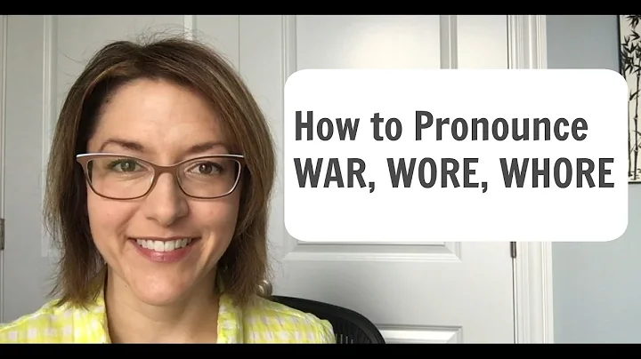 Learn to Pronounce WAR, WORE, and WHORE -  American English Pronunciation Lesson #learnenglish