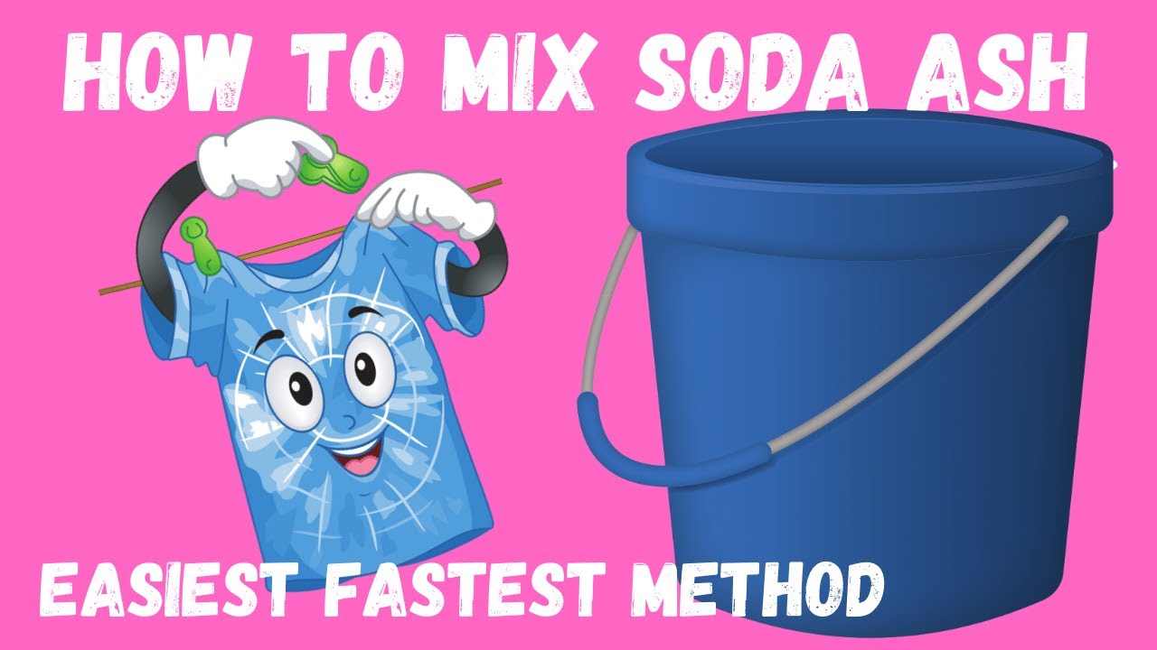 How To Mix Soda Ash For Tie Dye The Easiest Method YouTube