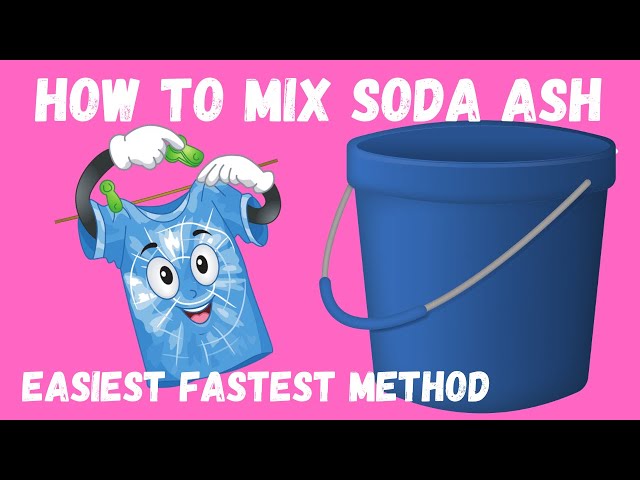 How to use SODA ASH for tie dye 