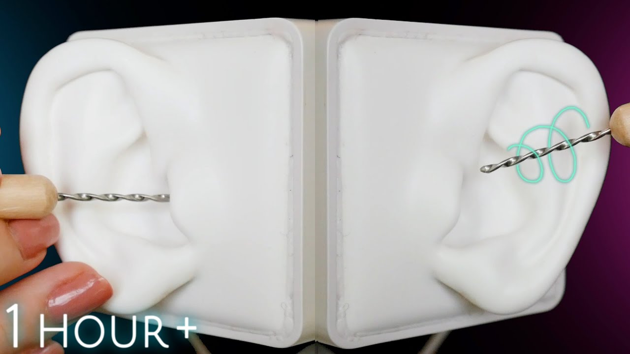 [ASMR ] 긁고 걸리는 귀청소⭐️드릴 조각도 양쪽동시｜Drill ear pick 1 hour｜両方同時ドリル耳かき YouTube