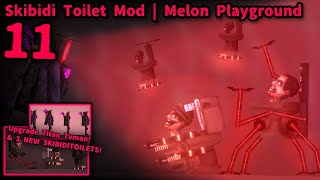 New! Upgraded Titan Tvman And 3 New Toilets! | Skibiditoilet Toilet 44 Mod | Melon Playground