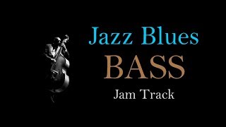 Video thumbnail of "Bass Backing Jam Track // Jazz Blues in D Minor"
