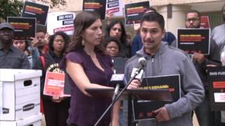 Protests outside Department of Homeland Security denounce for-profit prisons | Cronkite News