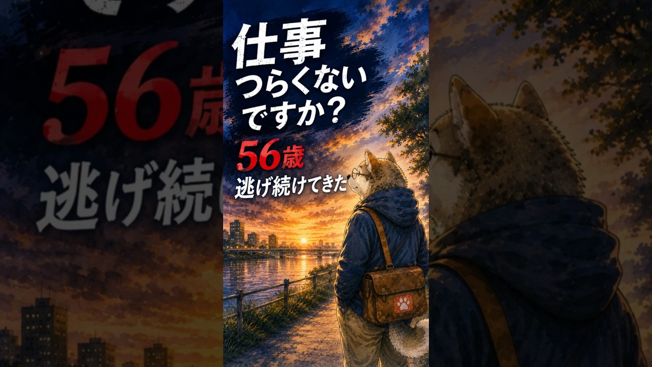 仕事辛くないですか？逃げ続ける56歳 #仕事辞めたい #50代 #仕事の悩み