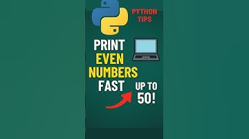 Print Even Numbers Fast 💻 Up to 50! #evennumbers #pythontutorial #coding