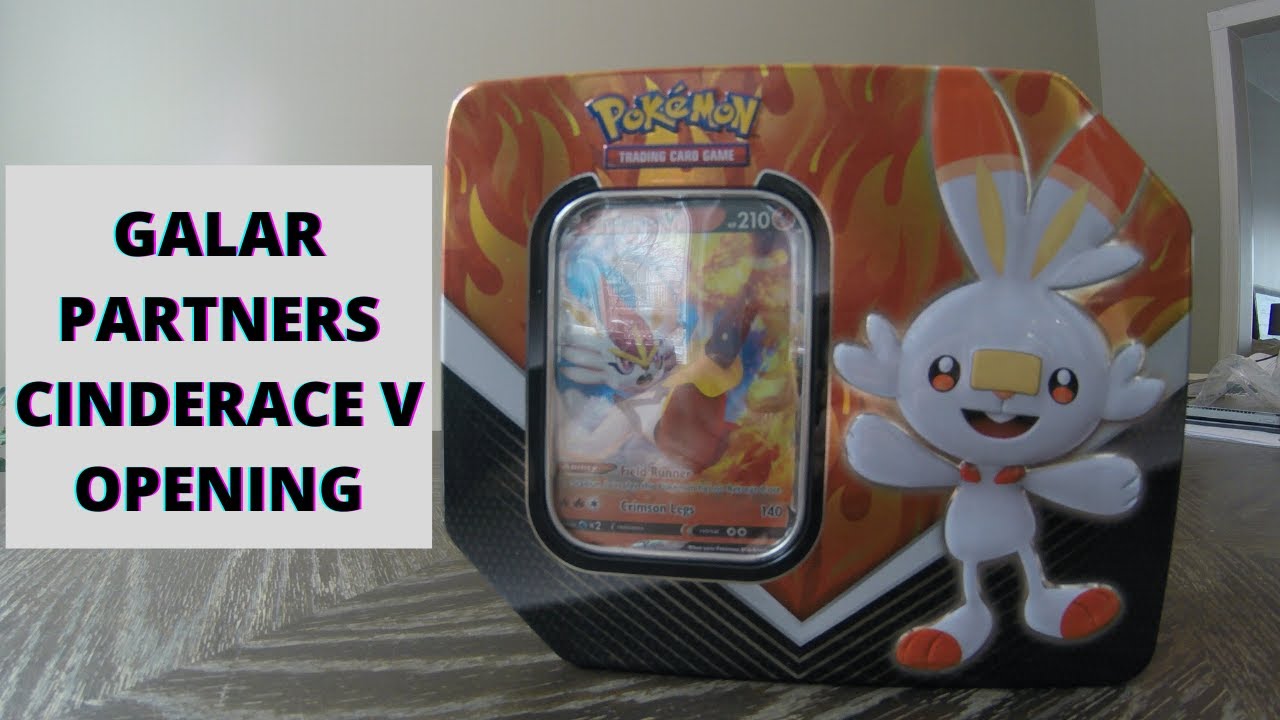 Pokemon Galar Partners Tin - Cinderace V