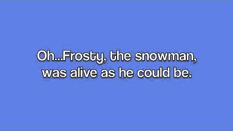 Frosty the Snowman (with Lyrics)-Ella Fitzgerald