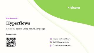 Aisera Assistant: Hyperflows - Create AI Agents using Natural Language
