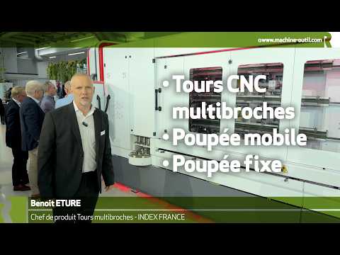 Tour multibroches CNC à poupée mobile - poupée fixe Traub MS12-4 - Index