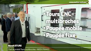 Tour multibroches CNC à poupée mobile - poupée fixe Traub MS12-4 - Index