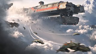 Humanity Encounter Hostile Alien Race New Galaxy-Spaceships Space Battle Scenes screenshot 4