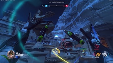 Overwatch CTF: Raptor goes 14 and 0 on Tracer w/ PotG and Score Board for kill streak