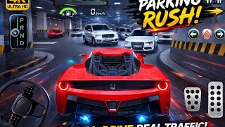 NEW RED LAMBORGHINI FOR PARKING 3D DRIVING CLASS ANDROID GAMEPLAY VIDEO #cargame #gaming  screenshot 3