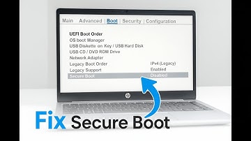 How To Fix Unable To Enable Secure Boot Option In HP Laptop BIOS
