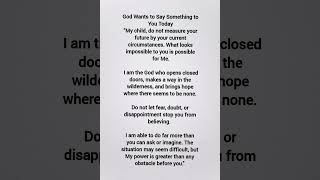 "Nothing Is Impossible for Me" #FaithOverFear #TrustGod #Prayer #HopeInGod #BibleShorts