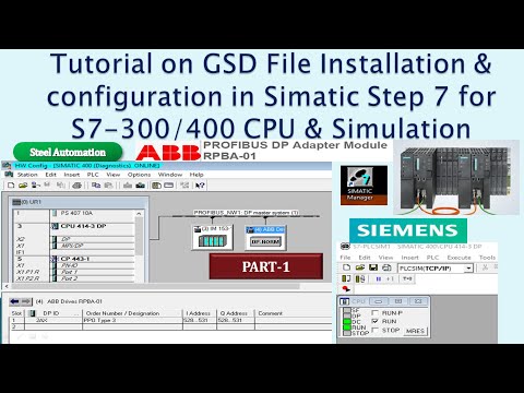 Siemens Step 7 GSD File Install..Insert & Simulation ||SIMATIC||Hardware|| Tutorial ||S7-400||S7-300