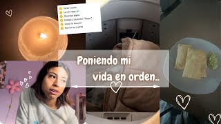 PONIENDO MI VIDA OTRA VEZ en Orden ||  productividad , organización +limpieza 🧼,etc..