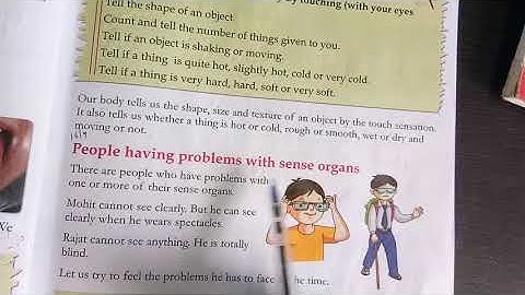 Class 2 Evs Our sense organs