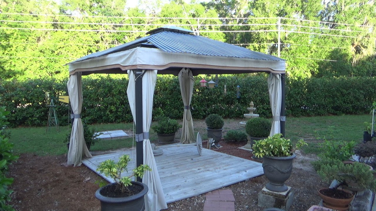 Gazebo Roof in Progress YouTube