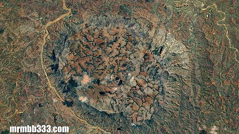 Location of what looks like a 8 mile wide "ancient tree stump" - super massive