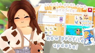 *NEW* PROFILE UPDATE IS HERE In Adopt Me! 📚 | New JOURNALS & STICKER PACKS! 🤩