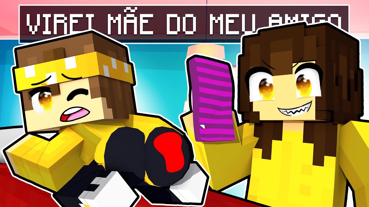 Virei MÃE do meu AMIGO para TROLLAR ELE no Minecraft